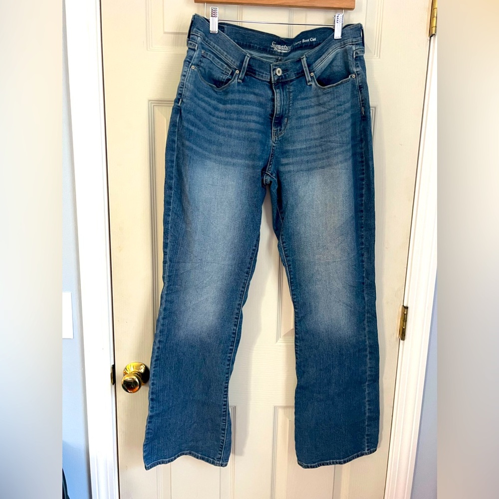 Signature by Levi Strauss Curvy Boot Cut 16 M blue jeans